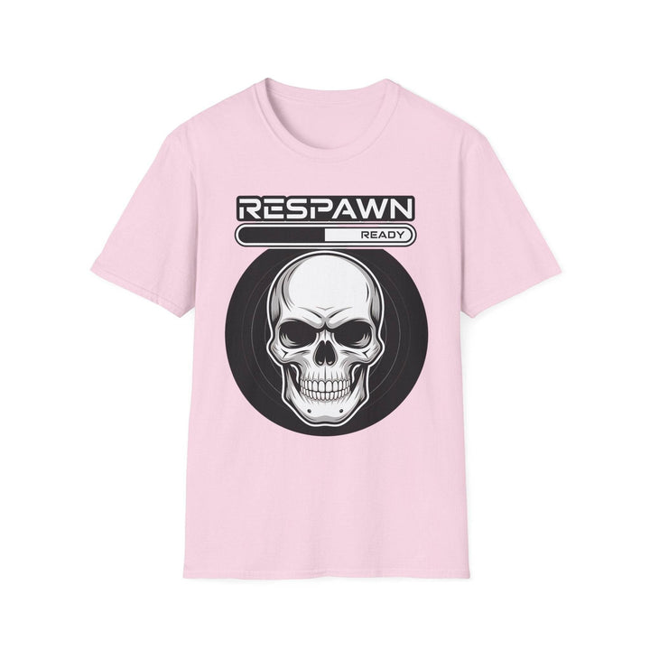 Skull Graphic Tee, Cool Gamer T-Shirt, Respawn Ready Shirt, Unique Unisex Top, Perfect for Casual Wear, Halloween Clothing - Gutsy Garb