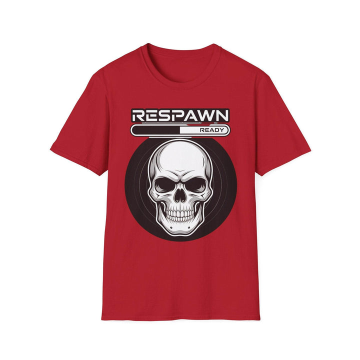 Skull Graphic Tee, Cool Gamer T-Shirt, Respawn Ready Shirt, Unique Unisex Top, Perfect for Casual Wear, Halloween Clothing - Gutsy Garb