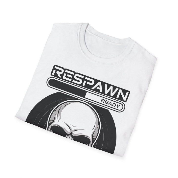 Skull Graphic Tee, Cool Gamer T-Shirt, Respawn Ready Shirt, Unique Unisex Top, Perfect for Casual Wear, Halloween Clothing - Gutsy Garb