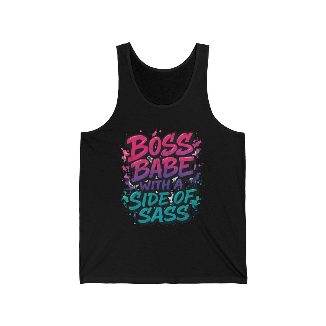 Boss Babe Tank Top with Side of Sass - Gutsy Garb