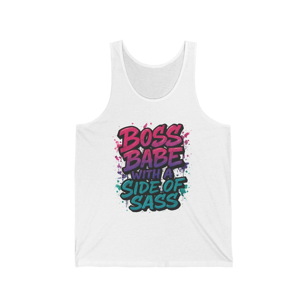 Boss Babe Tank Top with Side of Sass - Gutsy Garb