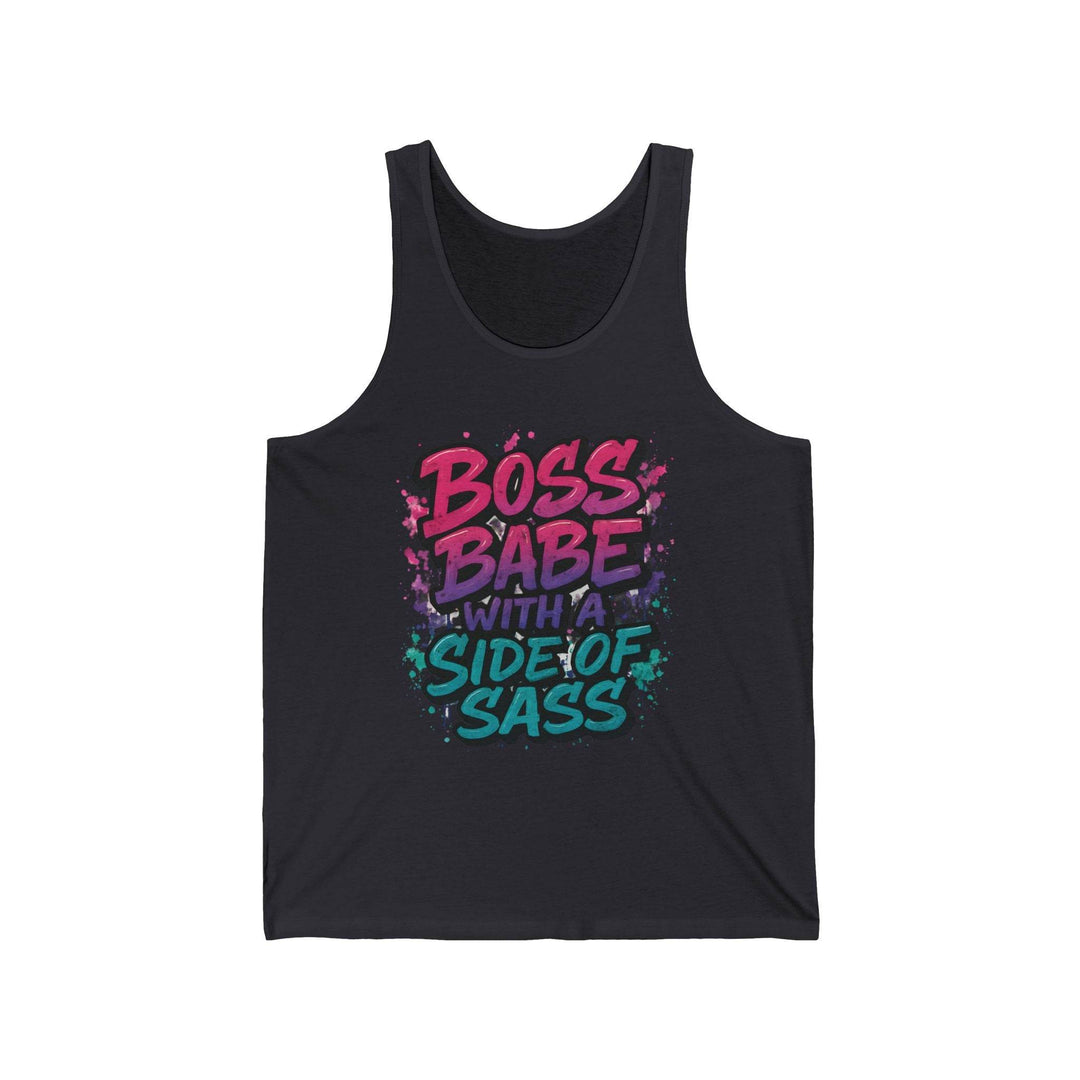 Boss Babe Tank Top with Side of Sass - Gutsy Garb