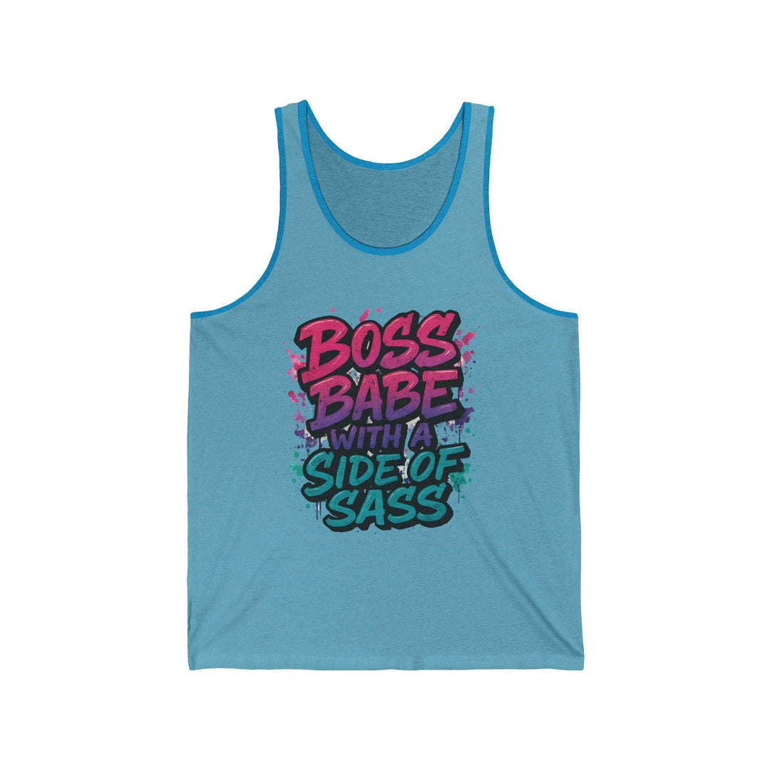 Boss Babe Tank Top with Side of Sass - Gutsy Garb