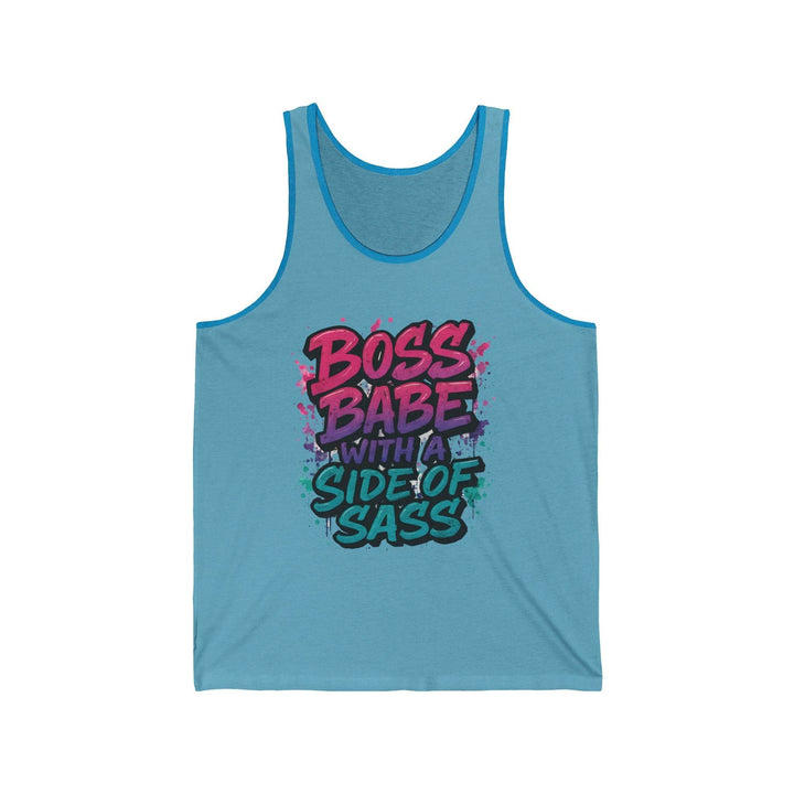 Boss Babe Tank Top with Side of Sass - Gutsy Garb