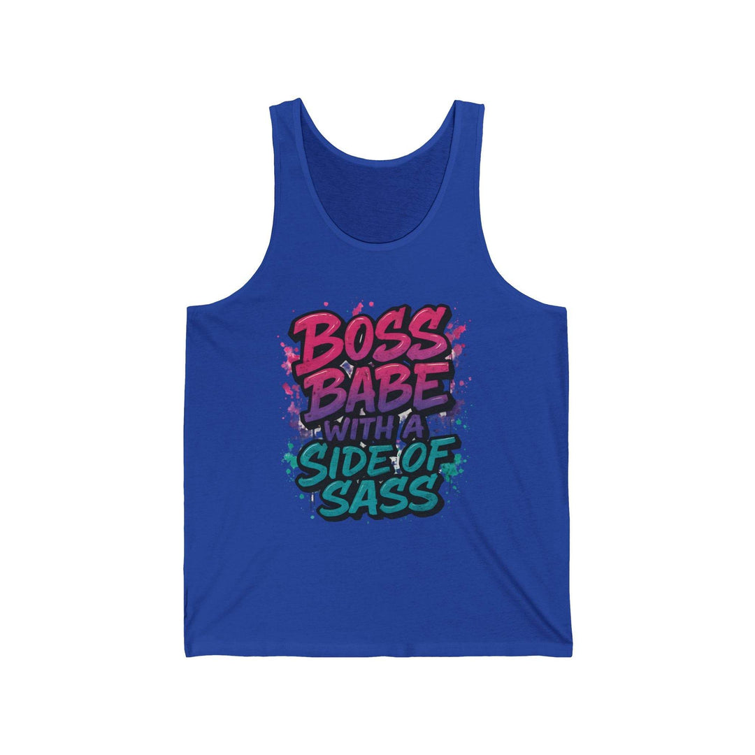 Boss Babe Tank Top with Side of Sass - Gutsy Garb