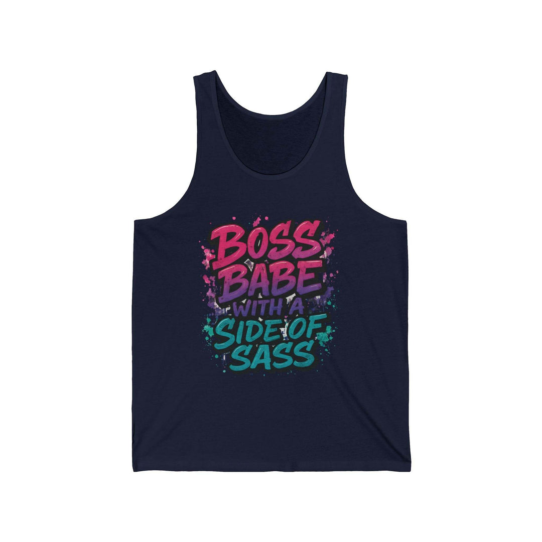Boss Babe Tank Top with Side of Sass - Gutsy Garb
