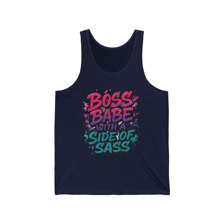 Boss Babe Tank Top with Side of Sass - Gutsy Garb