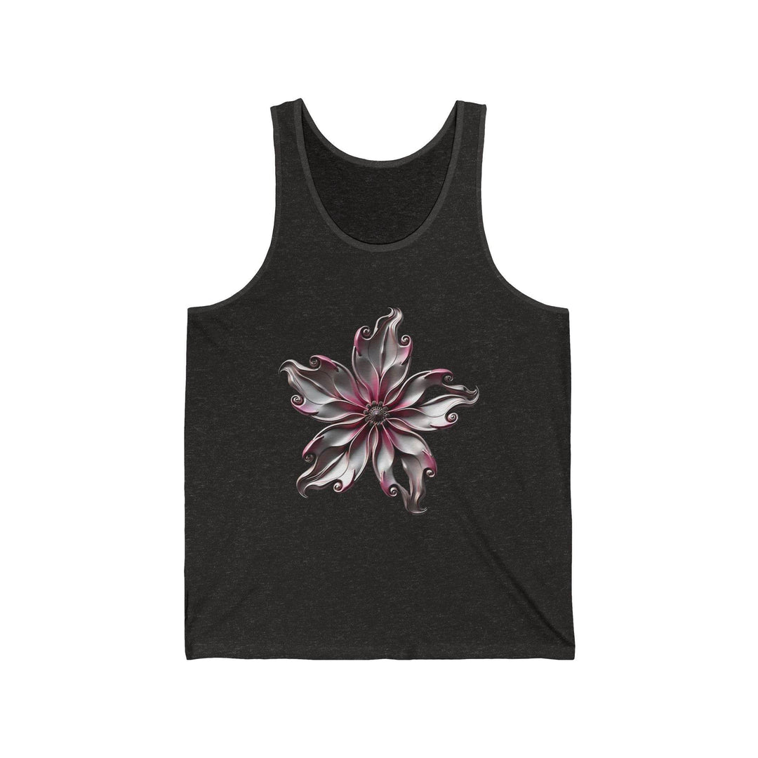 Flower Graphic Tank Top with Bold Floral Art - Gutsy Garb