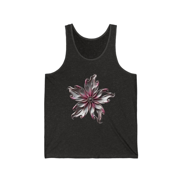 Flower Graphic Tank Top with Bold Floral Art - Gutsy Garb