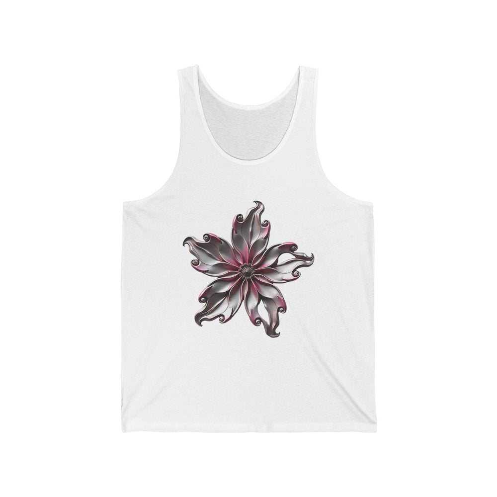 Flower Graphic Tank Top with Bold Floral Art - Gutsy Garb