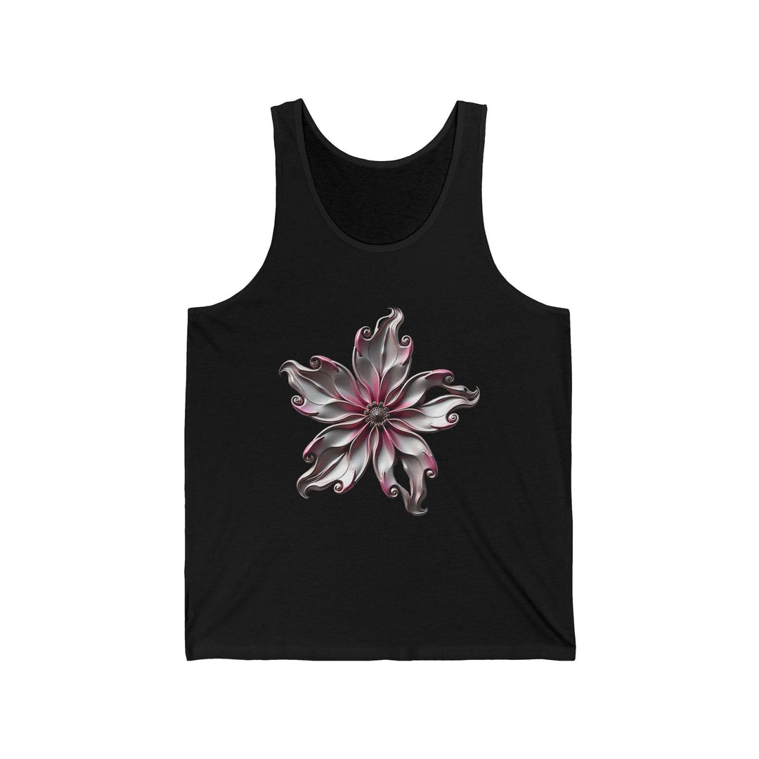 Flower Graphic Tank Top with Bold Floral Art - Gutsy Garb