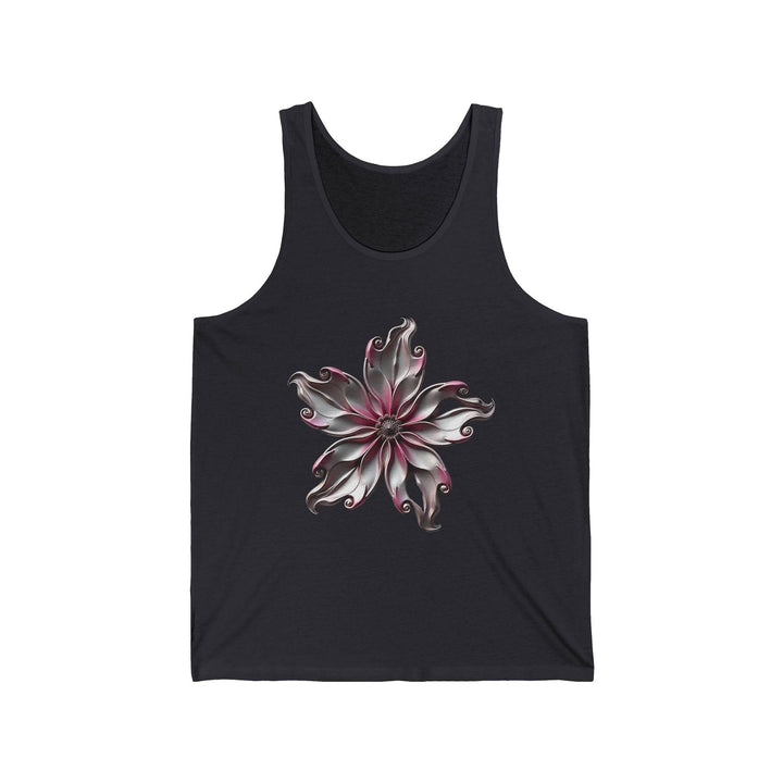 Flower Graphic Tank Top with Bold Floral Art - Gutsy Garb