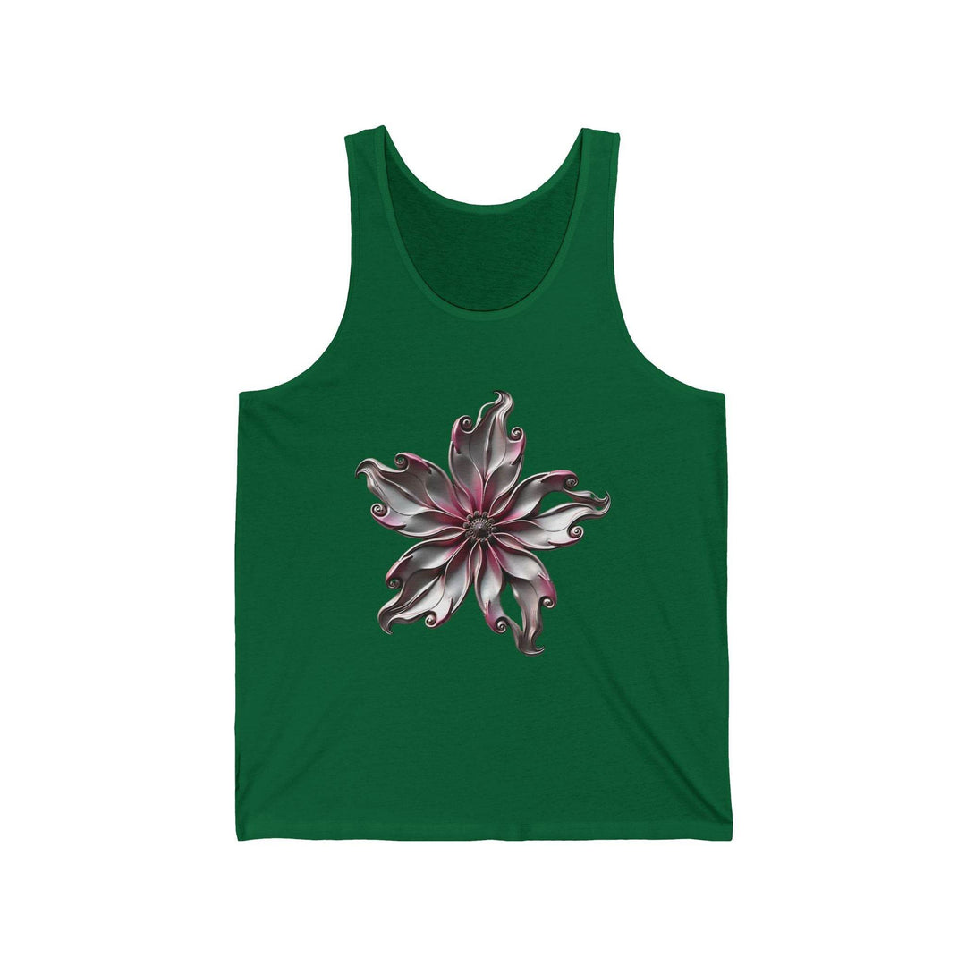 Flower Graphic Tank Top with Bold Floral Art - Gutsy Garb