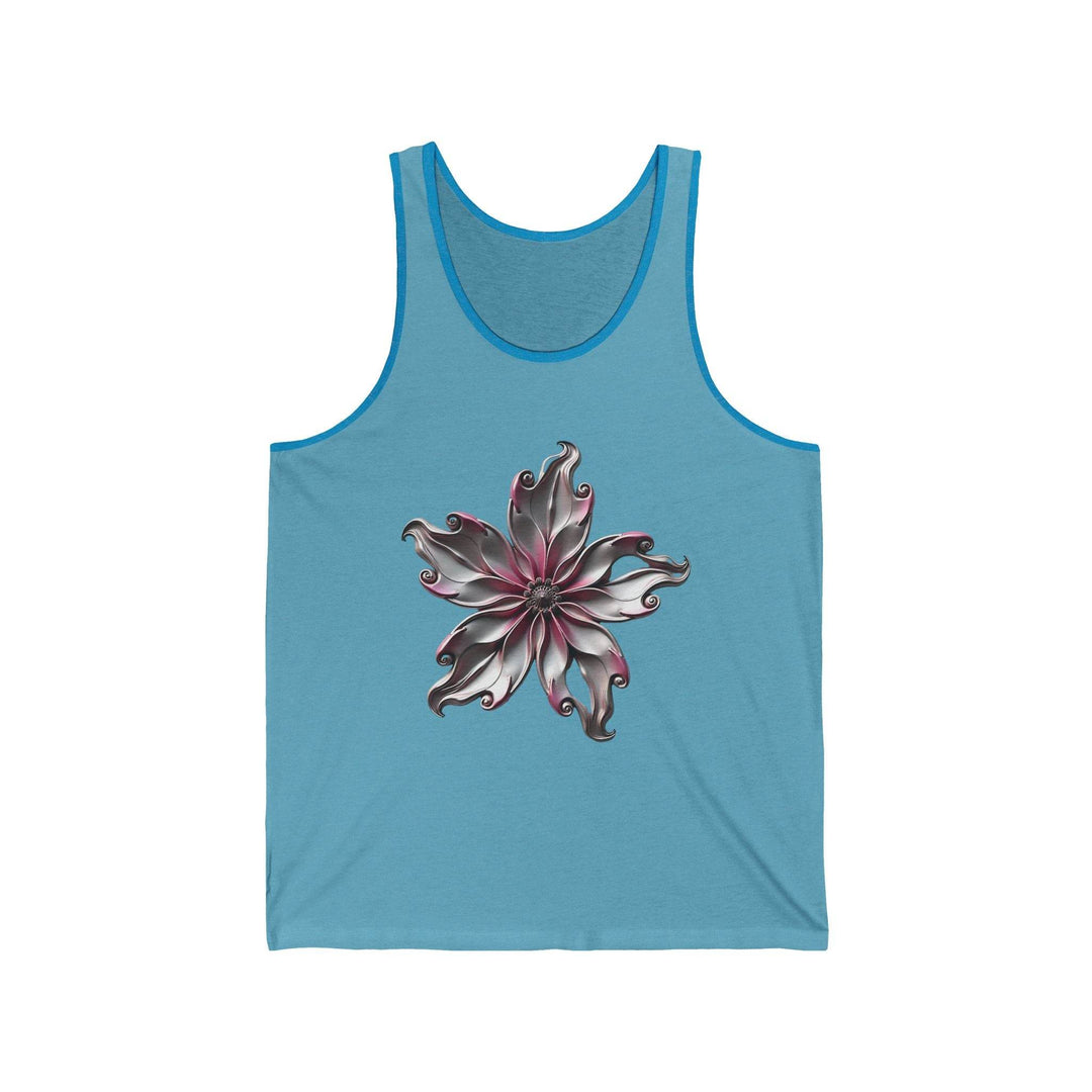 Flower Graphic Tank Top with Bold Floral Art - Gutsy Garb