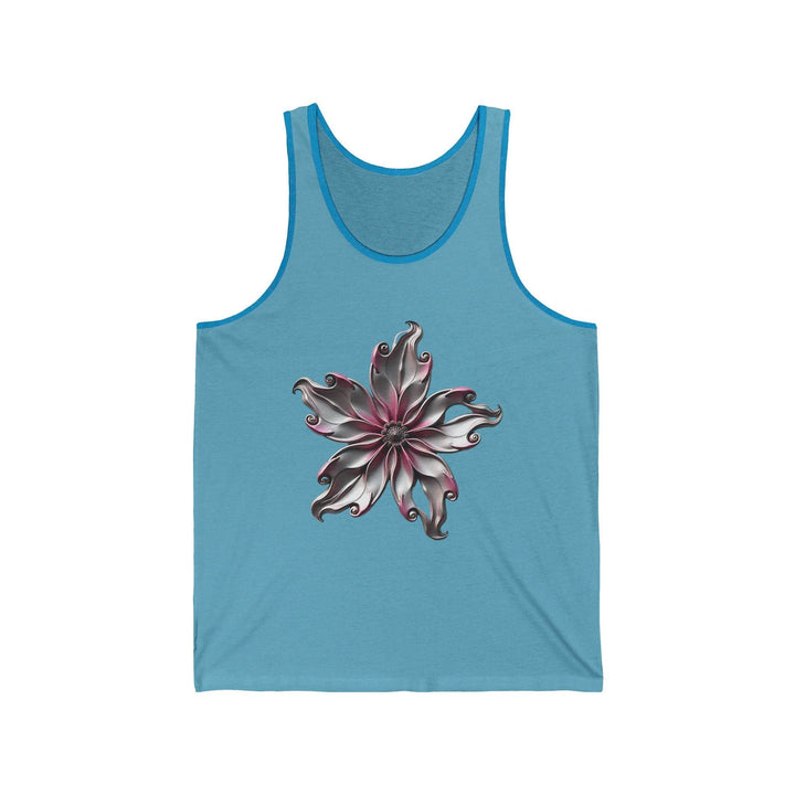 Flower Graphic Tank Top with Bold Floral Art - Gutsy Garb