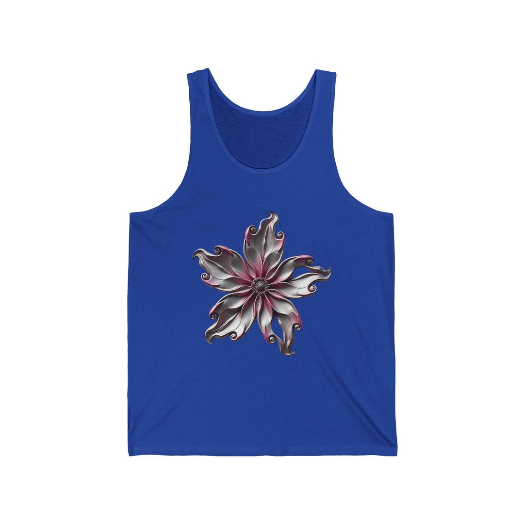 Flower Graphic Tank Top with Bold Floral Art - Gutsy Garb