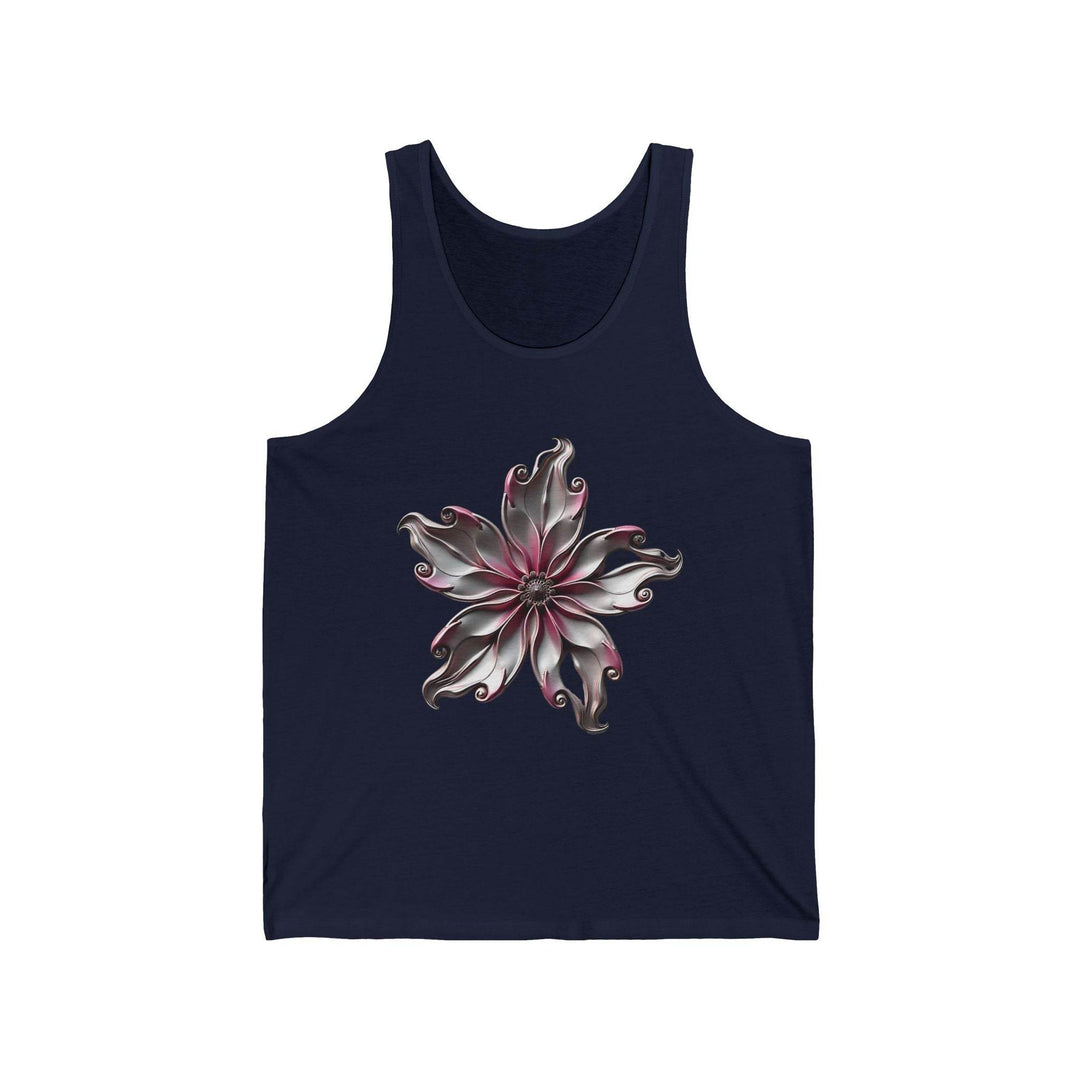 Flower Graphic Tank Top with Bold Floral Art - Gutsy Garb
