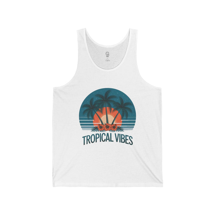 Summer Unisex Beach Tank Tropical Vibes - Gutsy Garb