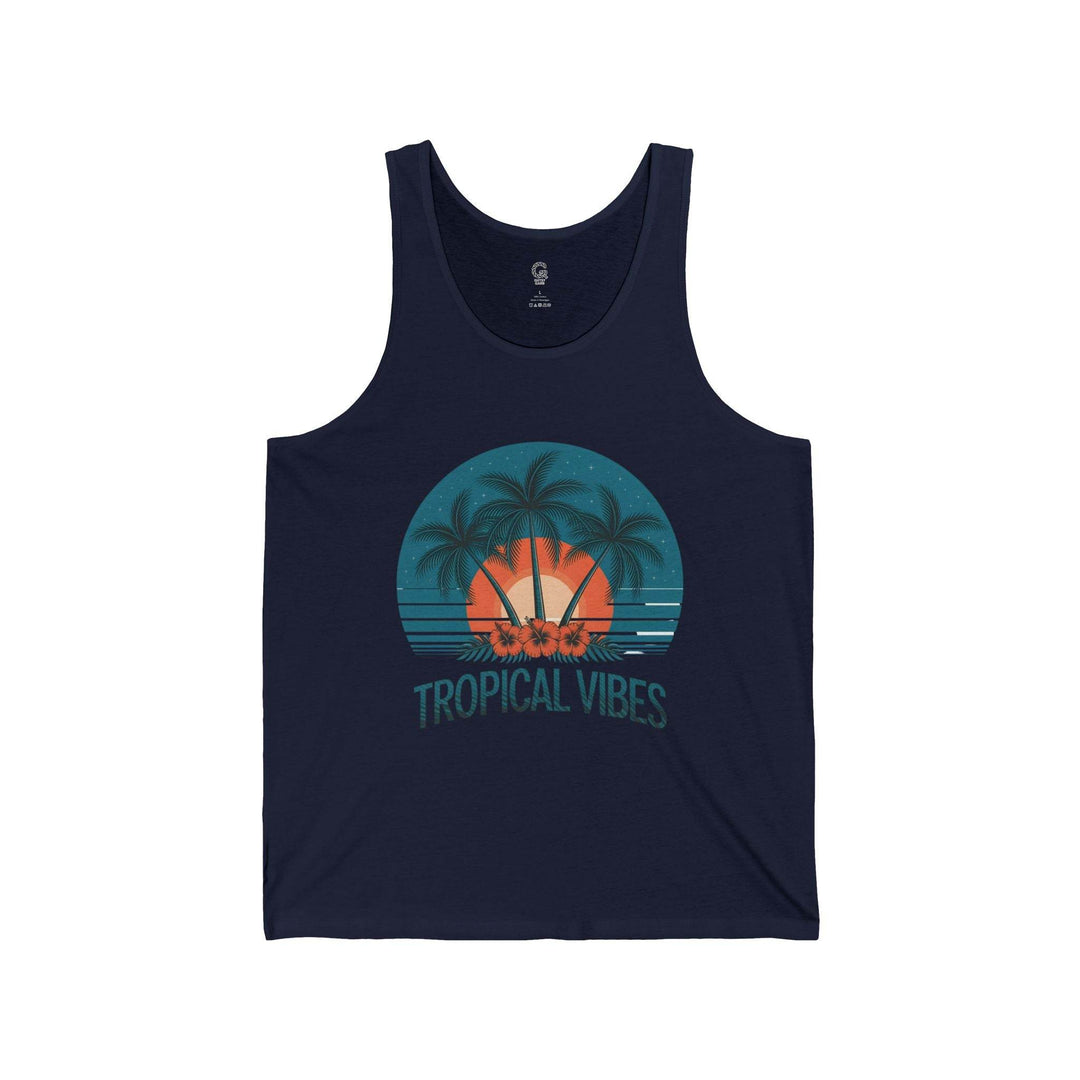 Summer Unisex Beach Tank Tropical Vibes - Gutsy Garb