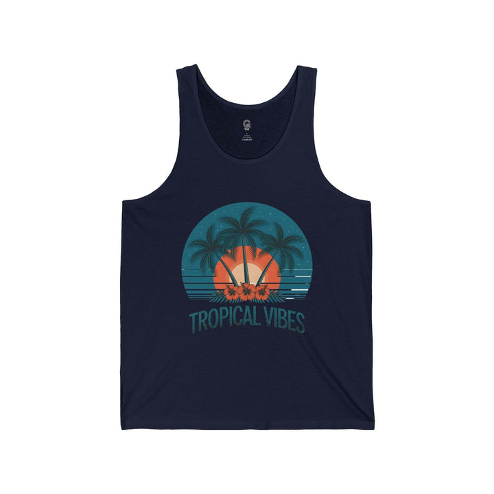 Summer Unisex Beach Tank Tropical Vibes - Gutsy Garb