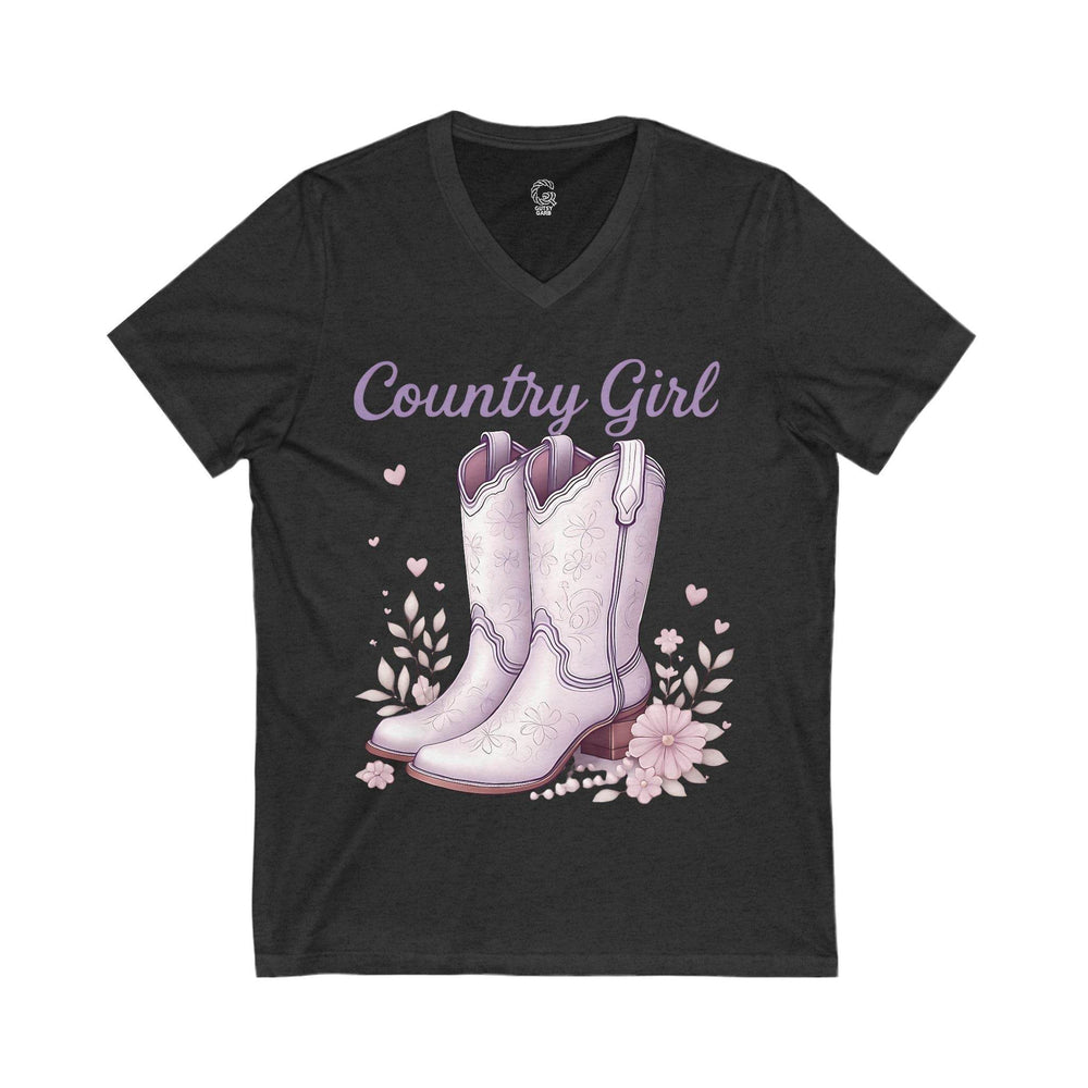 Country Girl T-Shirt for Women V-Neck Tee - Gutsy Garb