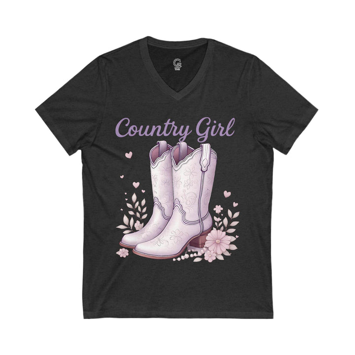 Country Girl T-Shirt for Women V-Neck Tee - Gutsy Garb
