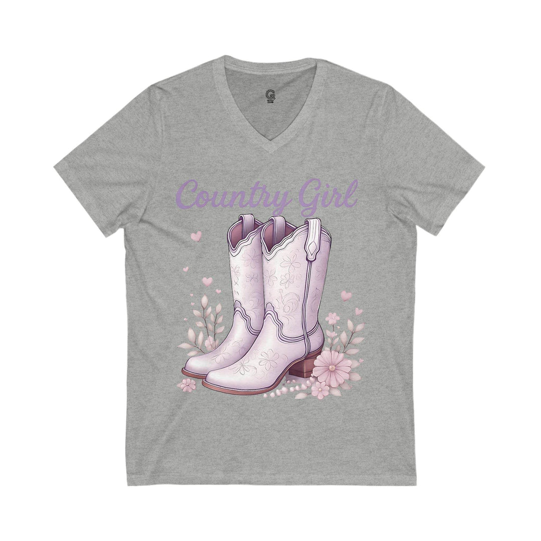 Country Girl T-Shirt for Women V-Neck Tee - Gutsy Garb