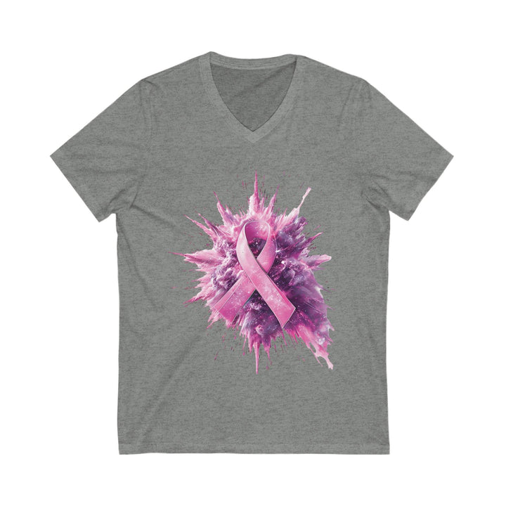 Pink Ribbon Support Tee for Women V-Neck - Gutsy Garb