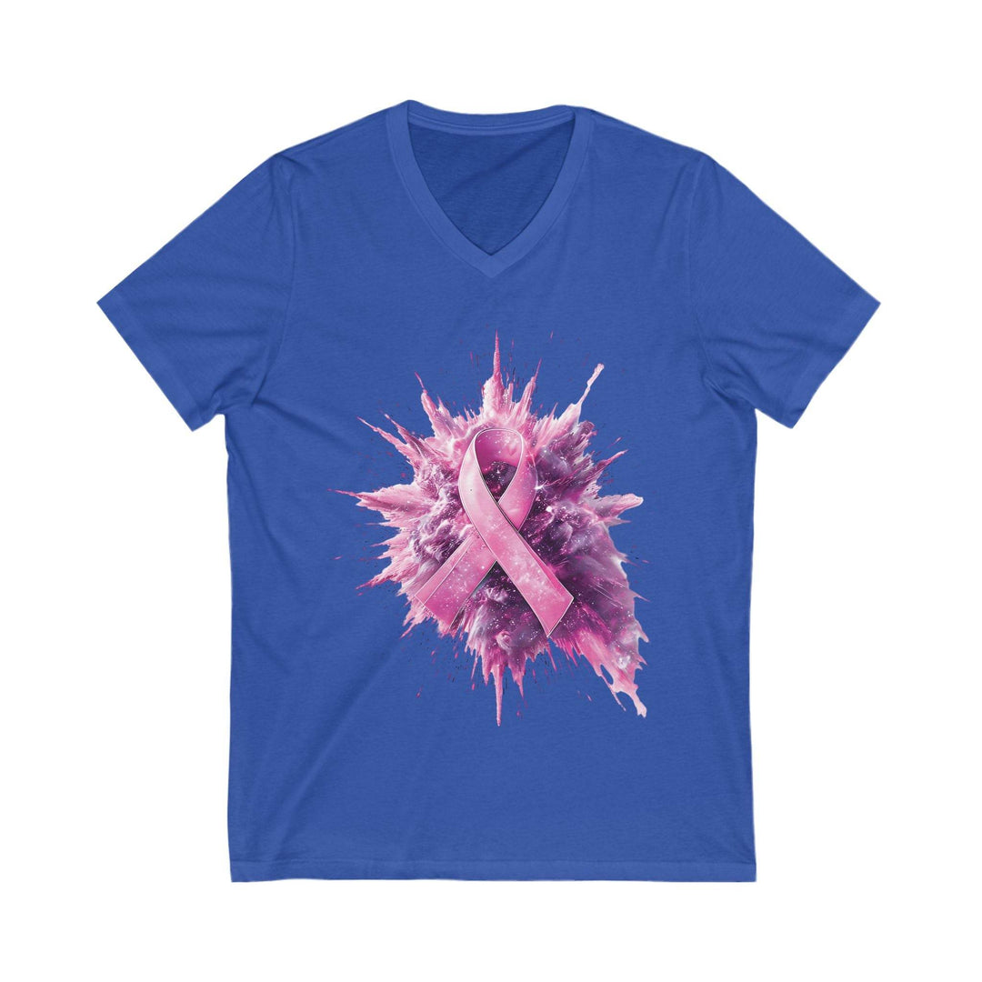 Pink Ribbon Support Tee for Women V-Neck - Gutsy Garb