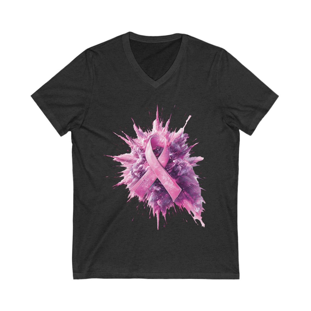 Pink Ribbon Support Tee for Women V-Neck - Gutsy Garb