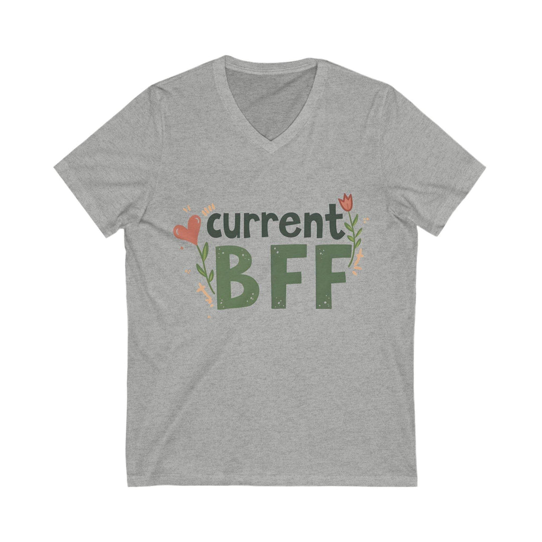 Best Friend V-Neck T-Shirt Current BFF Tee - Gutsy Garb