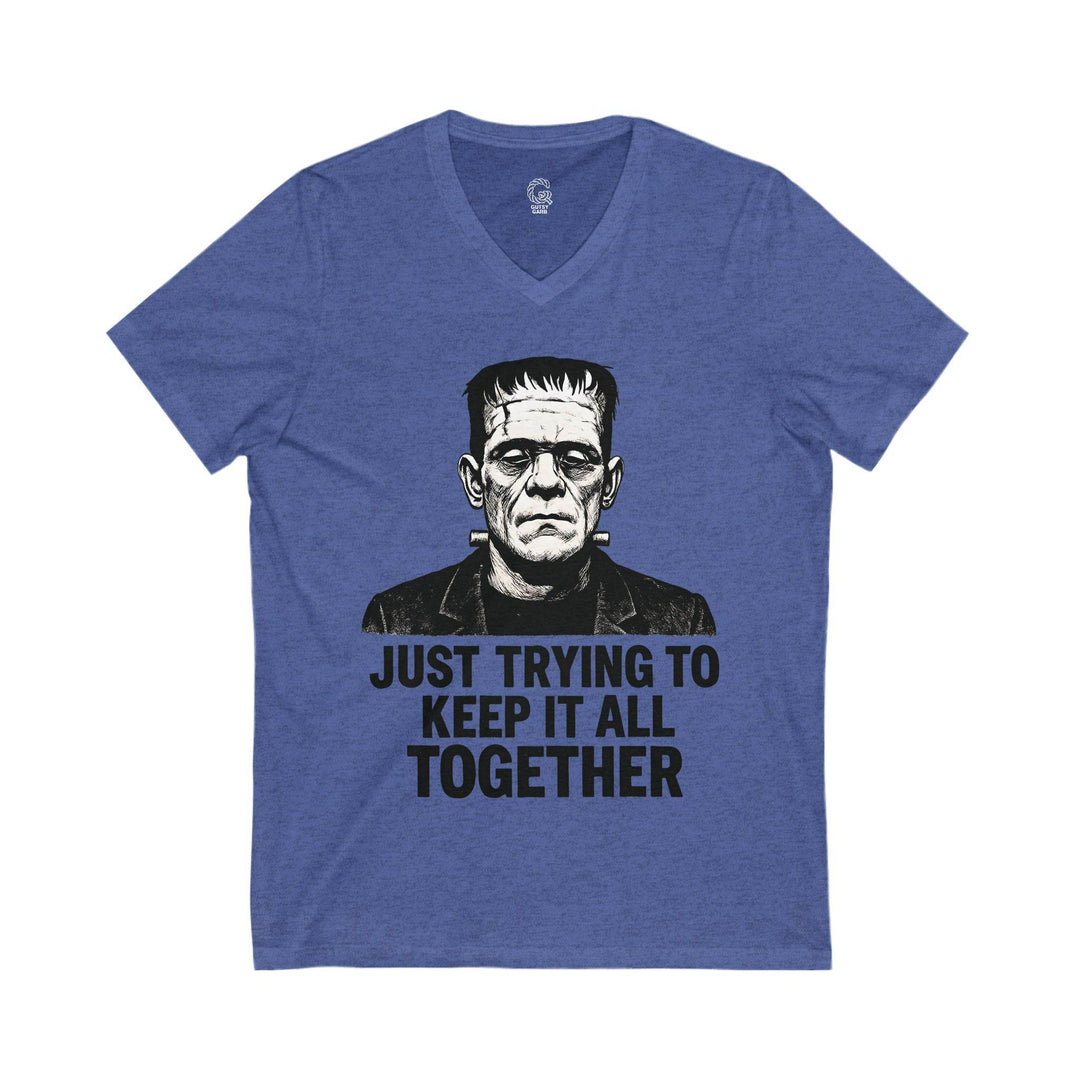 Frankenstein Graphic Tee V-Neck Shirt - Gutsy Garb