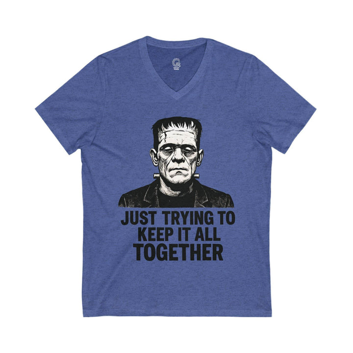 Frankenstein Graphic Tee V-Neck Shirt - Gutsy Garb