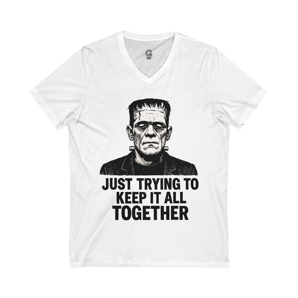 Frankenstein Graphic Tee V-Neck Shirt - Gutsy Garb