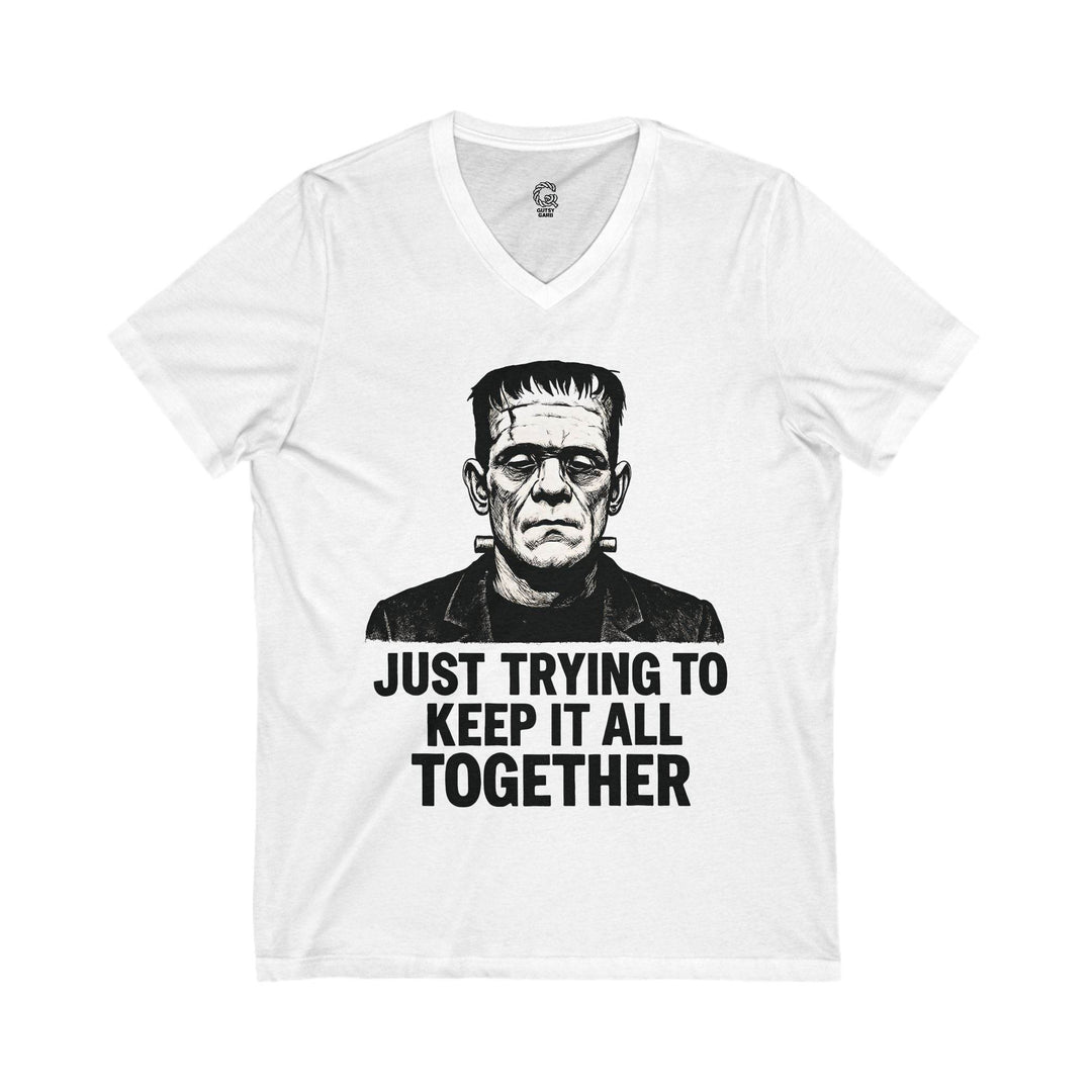 Frankenstein Graphic Tee V-Neck Shirt - Gutsy Garb