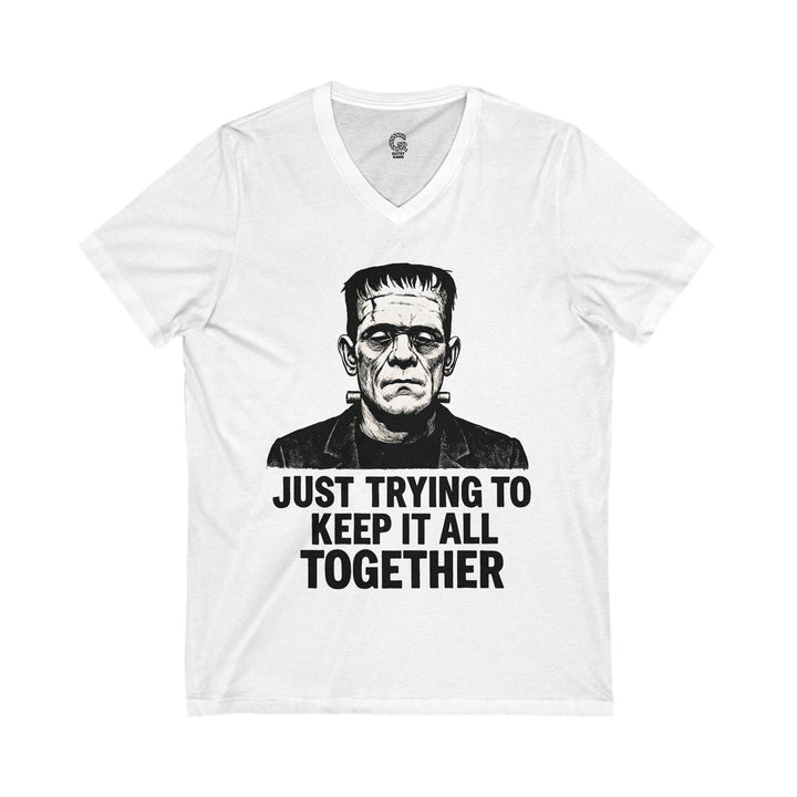 Frankenstein Graphic Tee V-Neck Shirt - Gutsy Garb