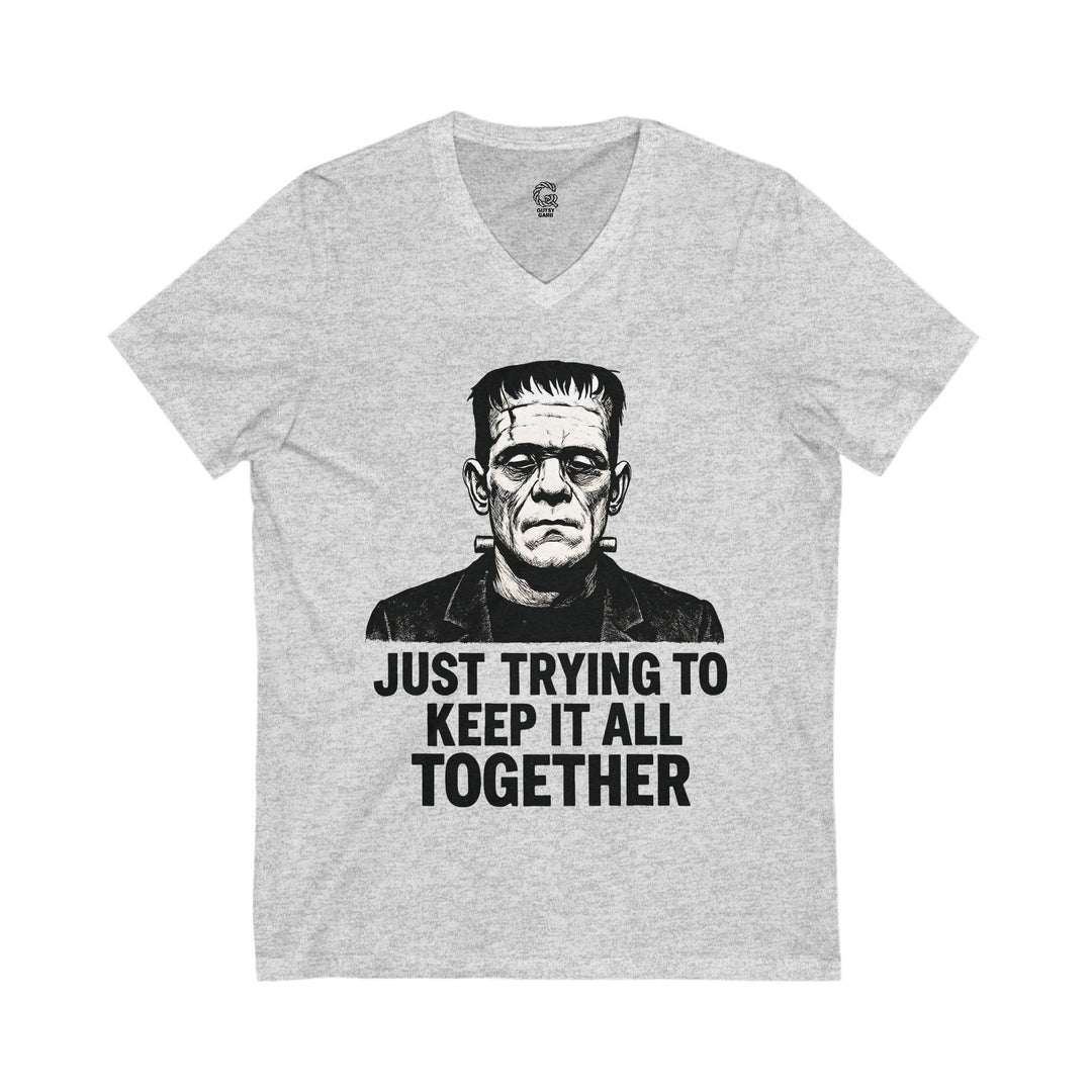 Frankenstein Graphic Tee V-Neck Shirt - Gutsy Garb
