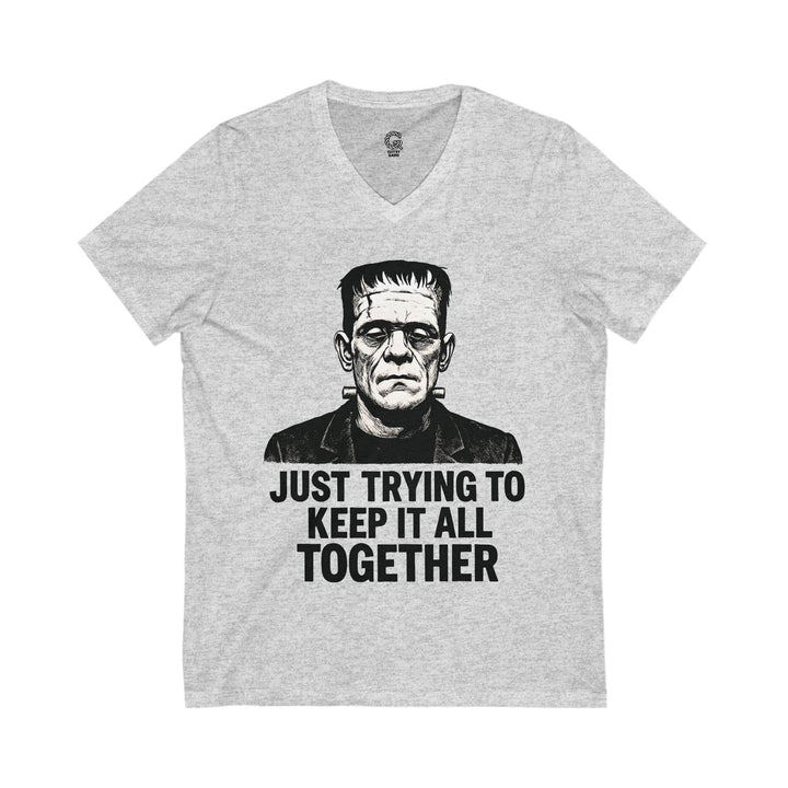 Frankenstein Graphic Tee V-Neck Shirt - Gutsy Garb
