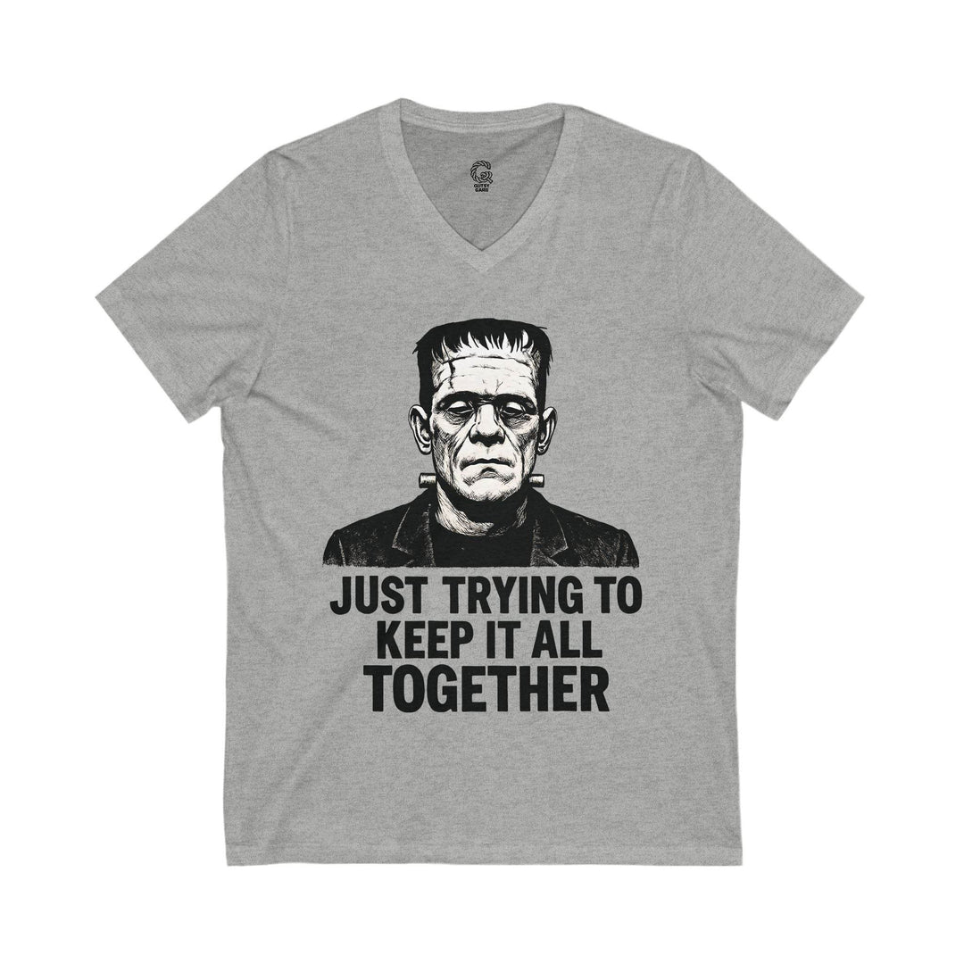 Frankenstein Graphic Tee V-Neck Shirt - Gutsy Garb