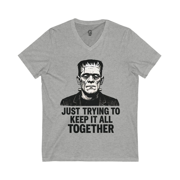 Frankenstein Graphic Tee V-Neck Shirt - Gutsy Garb