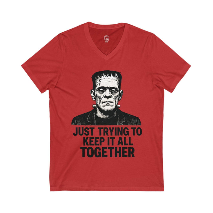 Frankenstein Graphic Tee V-Neck Shirt - Gutsy Garb