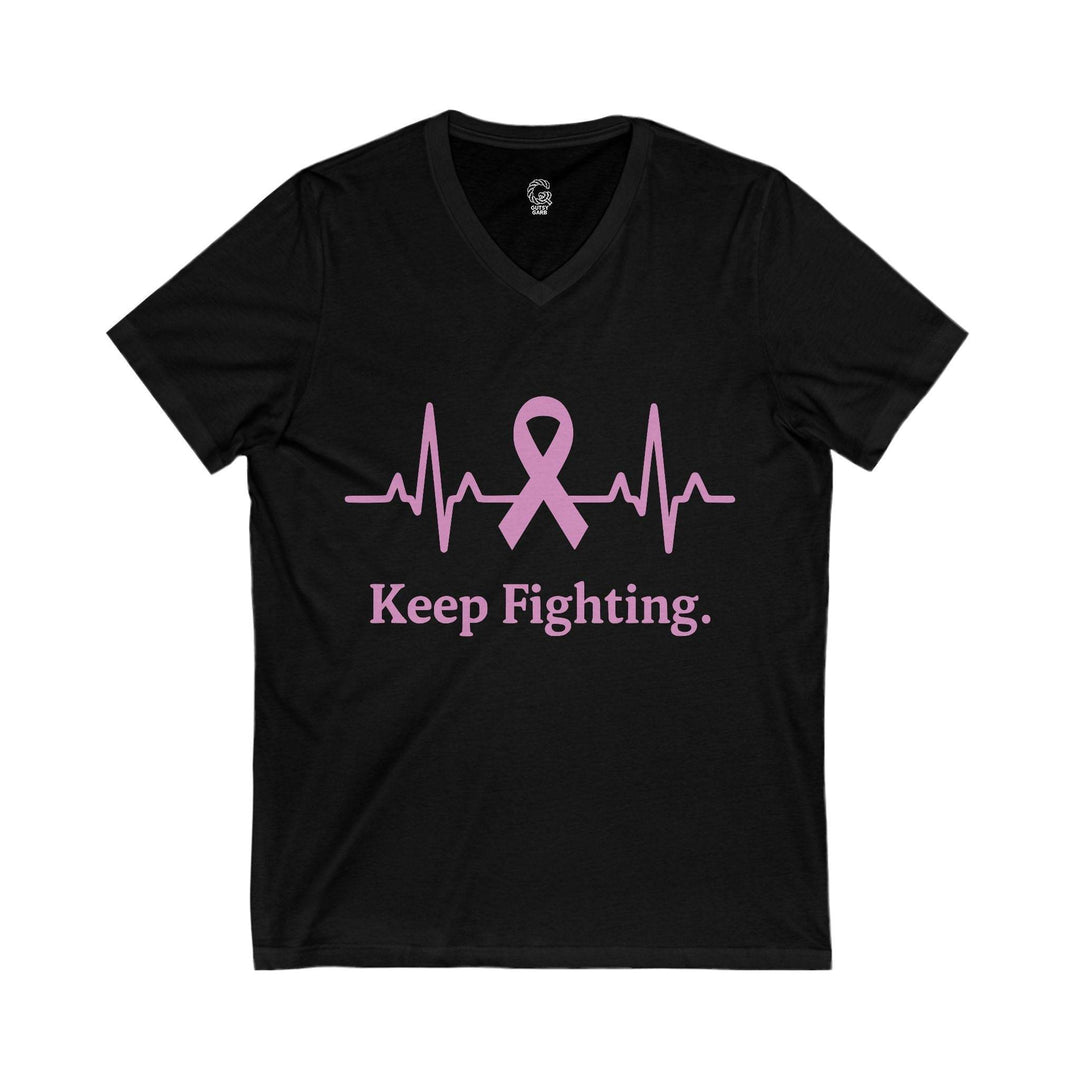 Inspirational Cancer Awareness Shirt V-Neck Tee - Gutsy Garb