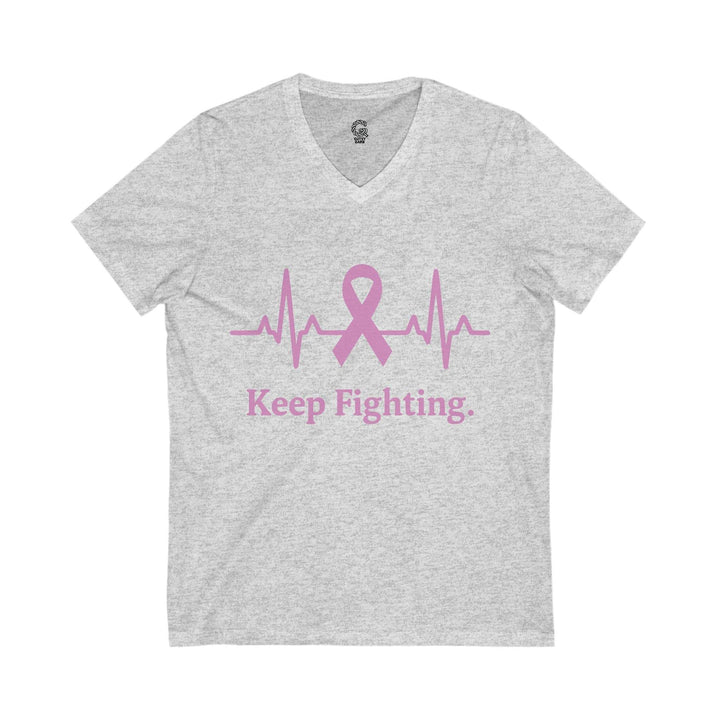 Inspirational Cancer Awareness Shirt V-Neck Tee - Gutsy Garb