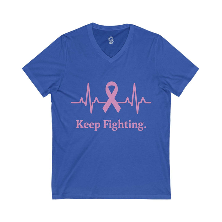 Inspirational Cancer Awareness Shirt V-Neck Tee - Gutsy Garb