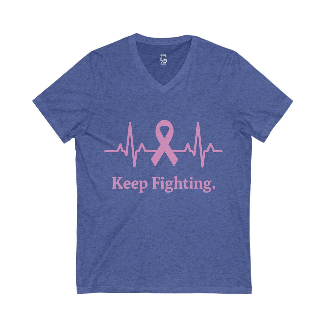 Inspirational Cancer Awareness Shirt V-Neck Tee - Gutsy Garb