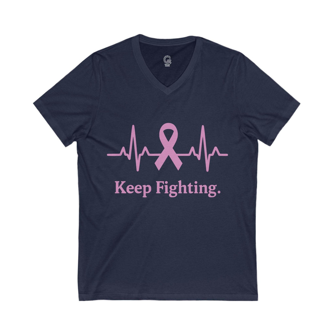 Inspirational Cancer Awareness Shirt V-Neck Tee - Gutsy Garb