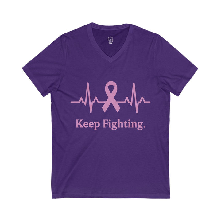 Inspirational Cancer Awareness Shirt V-Neck Tee - Gutsy Garb