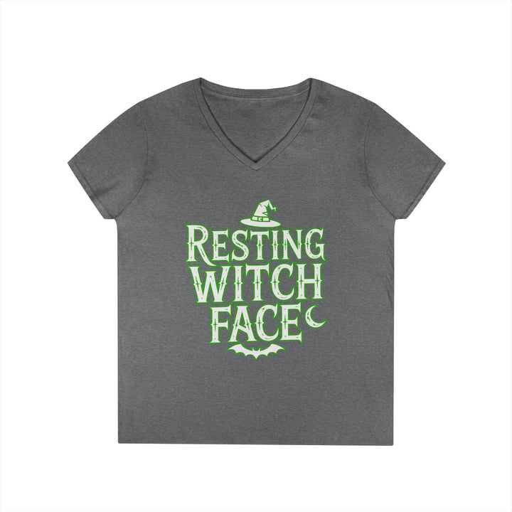 Resting Witch Face V-Neck Shirt - Bold Witchy Style - Gutsy Garb