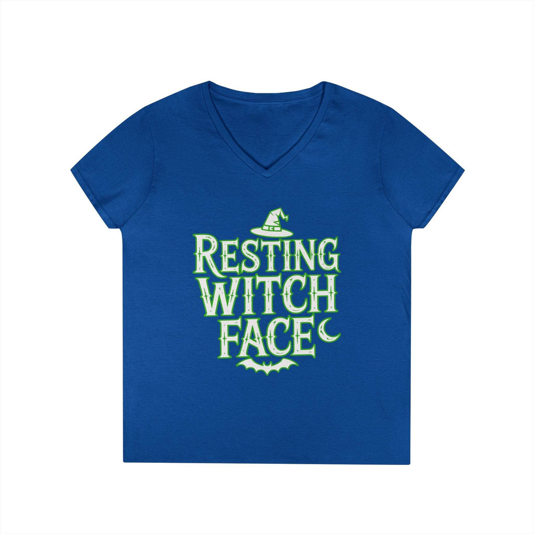Resting Witch Face V-Neck Shirt - Bold Witchy Style - Gutsy Garb