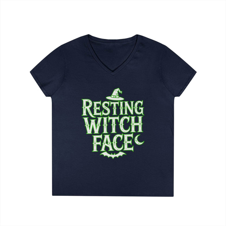 Resting Witch Face V-Neck Shirt - Bold Witchy Style - Gutsy Garb